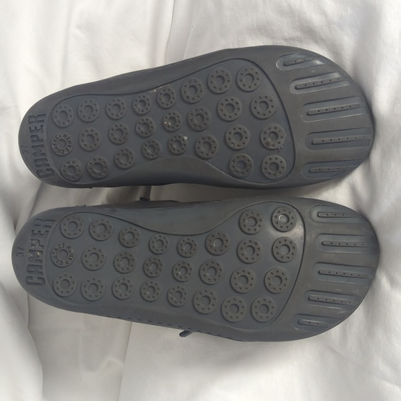 Camper Peu Cami Women's Gray Shearling /Fleece Lined Leather Ankle Boots - Picture 8 of 9